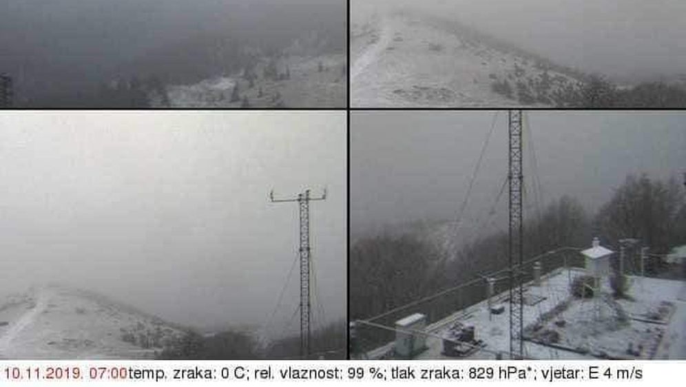 Snijeg na Zavižanu (Foto: DHMZ)