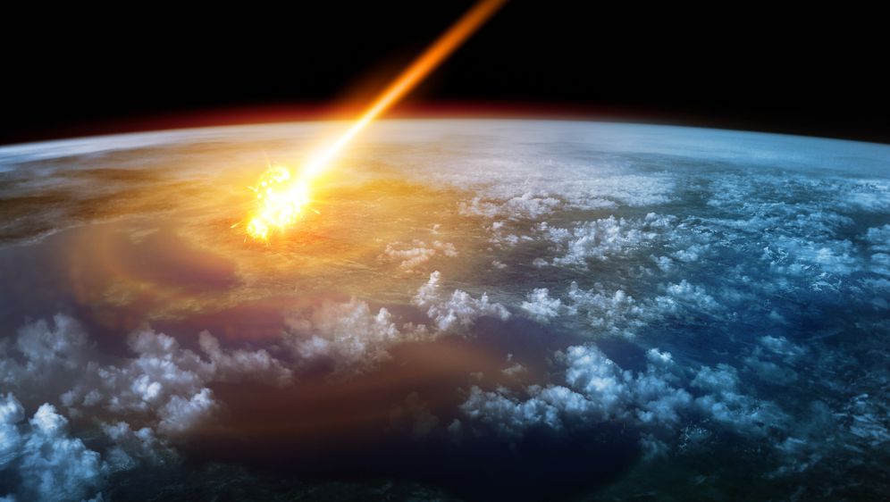 Udar asteroida na Zemlju, ilustracija