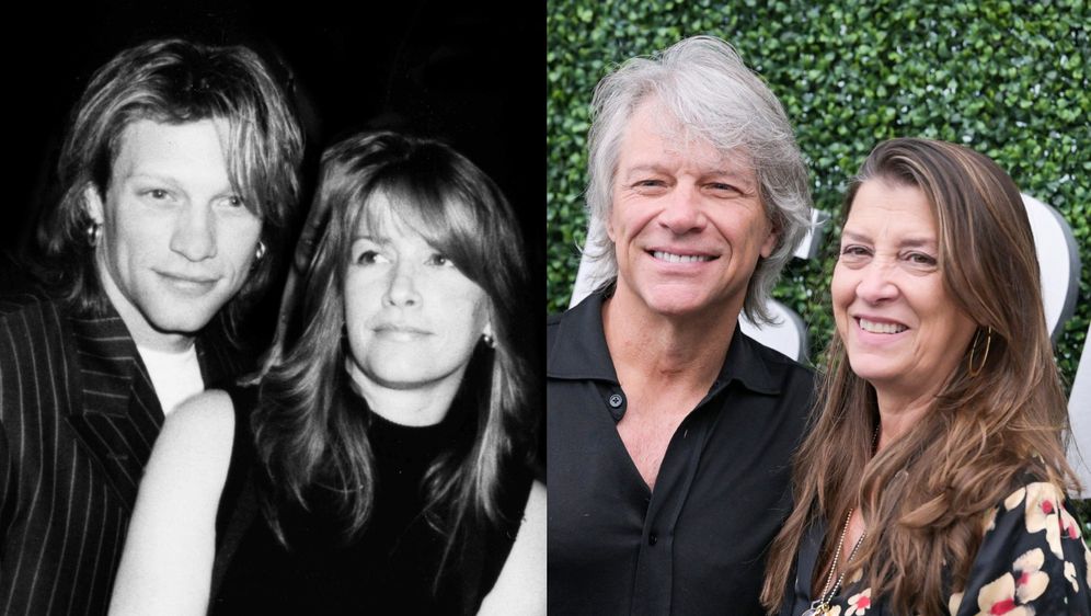 Jon Bon Jovi i Dorothea Hurley 1995. godine i 2022. godine