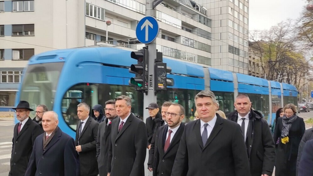 Borut Pahor u šetnji Zagrebom