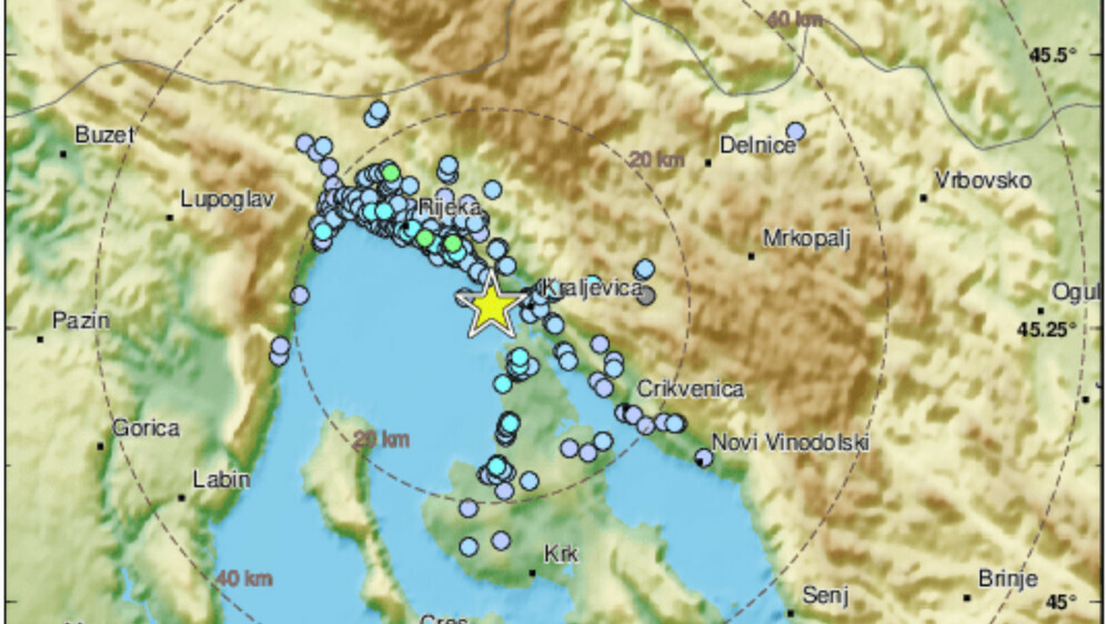 Potres u okolici Rijeke