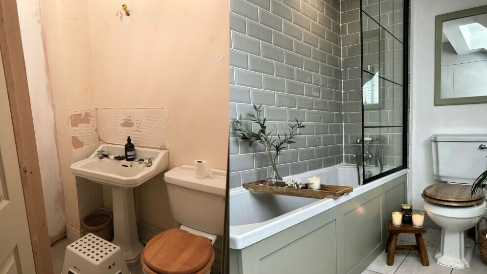 Kupaonica prije i poslije renovacije