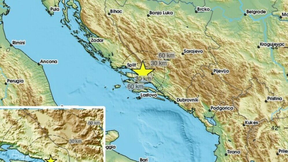 Potres kod Makarske