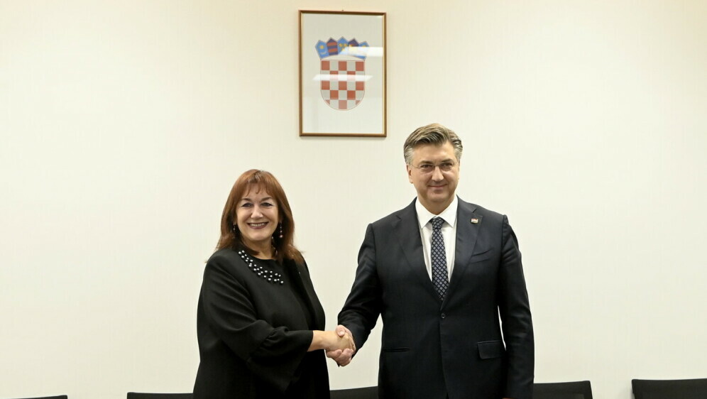 Dubravka Šuica i premijer ANdrej Plenković