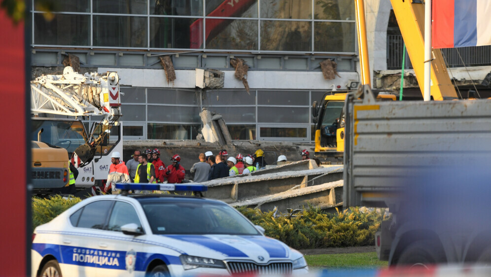 Akcija spašavanja nakon urušavanja nadstrešnice u Novom Sadu