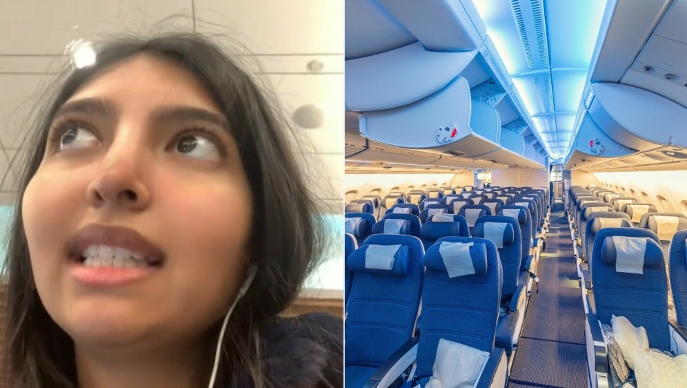 TikTokerica Surya Garg i avionska sjedala