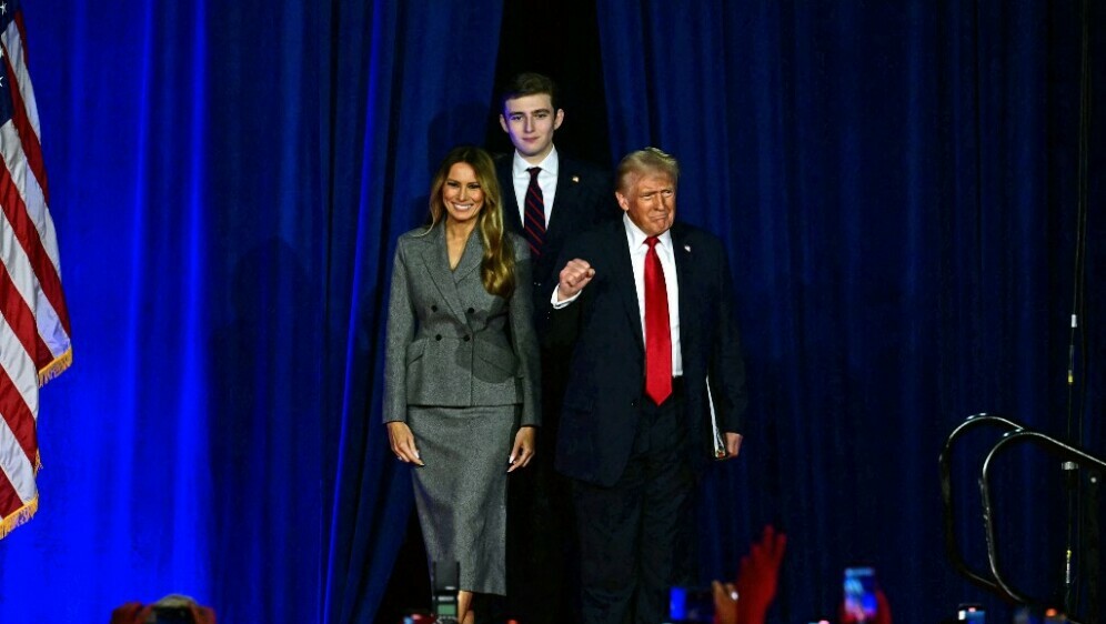 Melania, Donald i Barron Trump