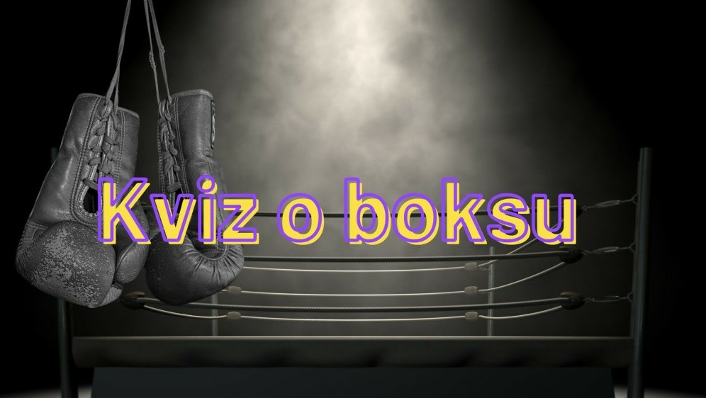 Boksački ring i rukavice uz naslov kviza