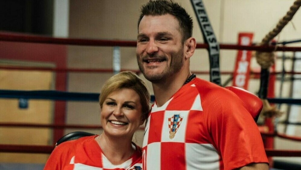 Stipe Miočić i Kolinda Grabar-Kitarović