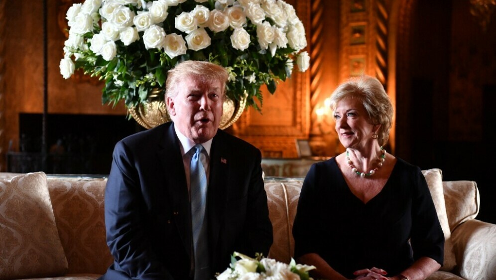 Donald Trump i Linda McMahon