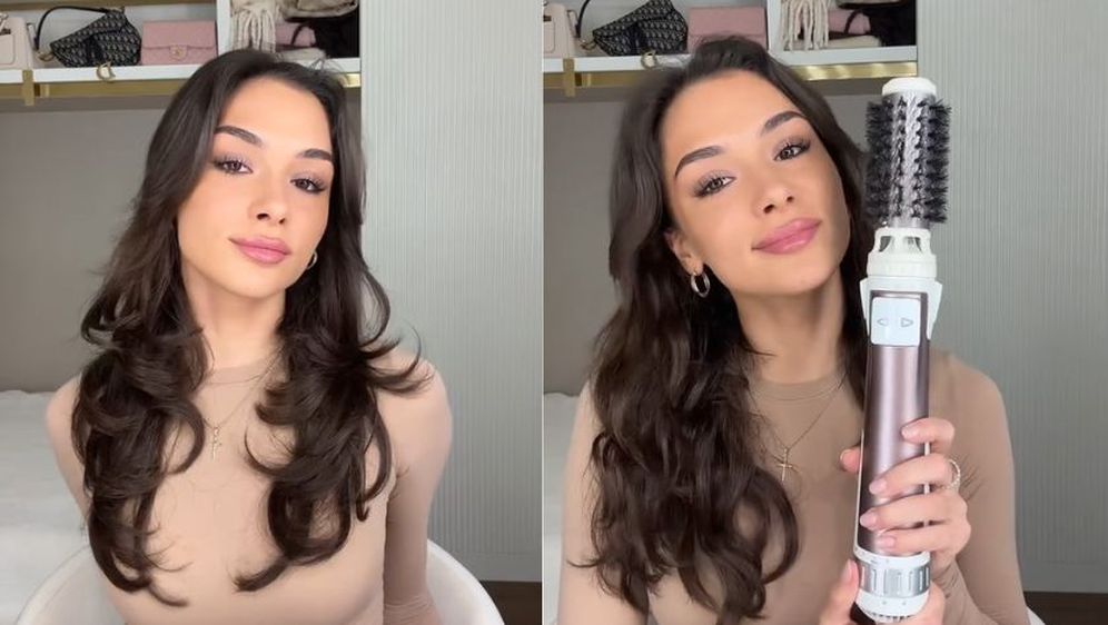 Anja Blagojević radi fen frizuru