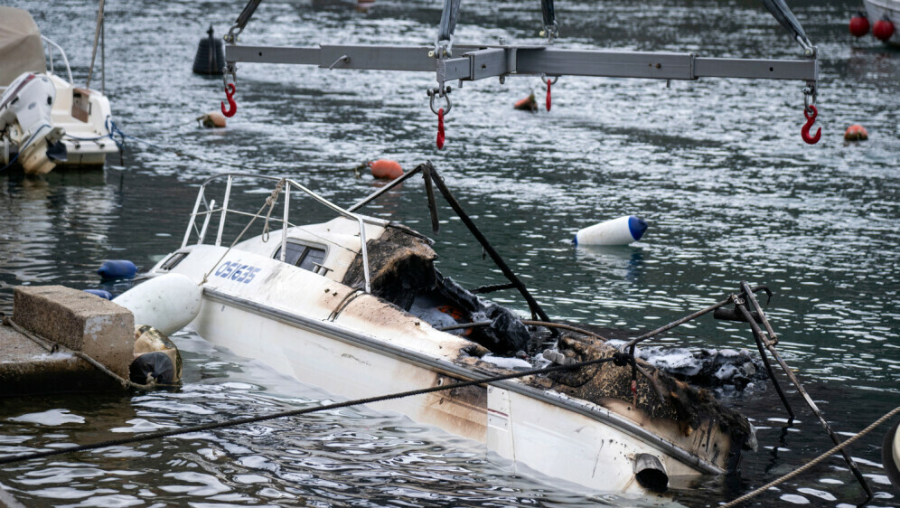 Požar glisera u Omišu - 2