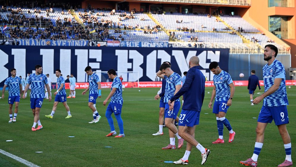 Igrači Dinama uoči dvoboja protiv Rijeke