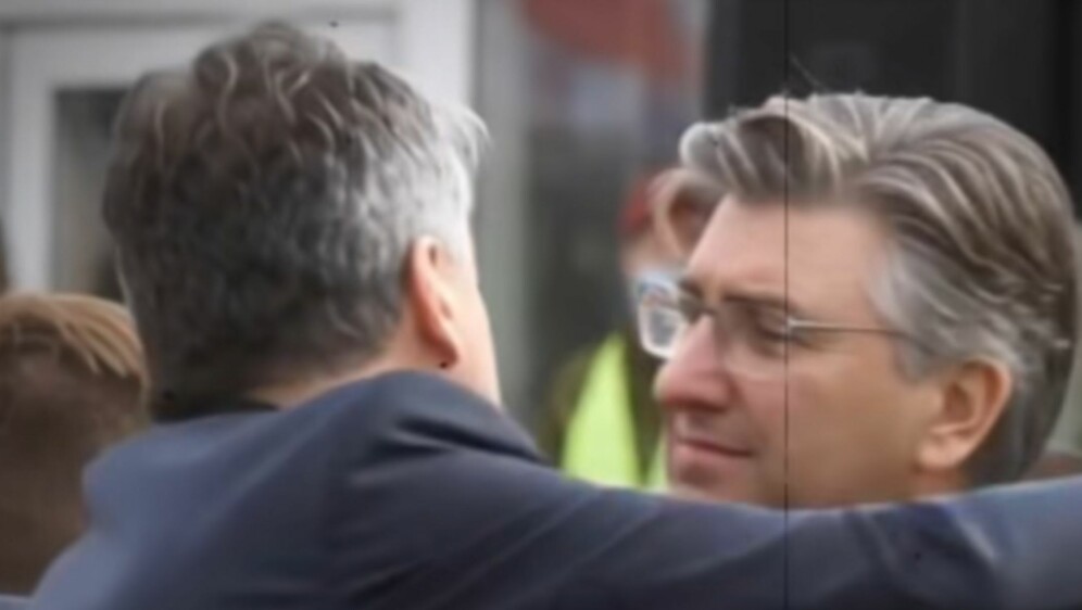 Milanović i Plenković u zagrljaju