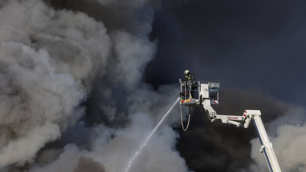 Gašenje požara u Svetoj Nedelji