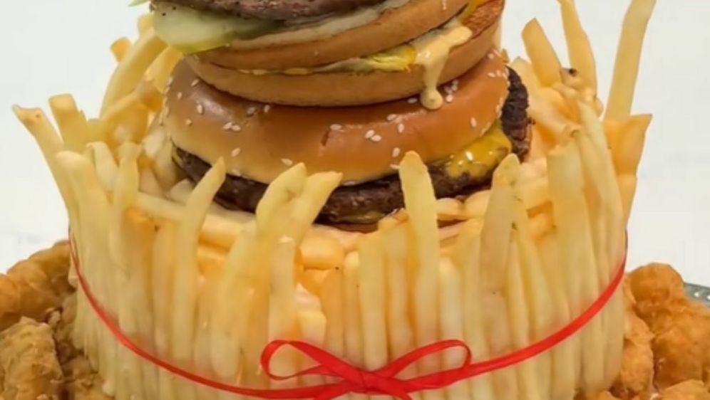 Fast food rođendanska torta