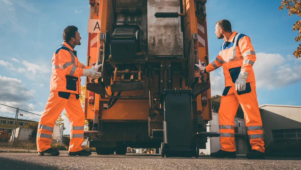 Kamion za smeće, ilustracija