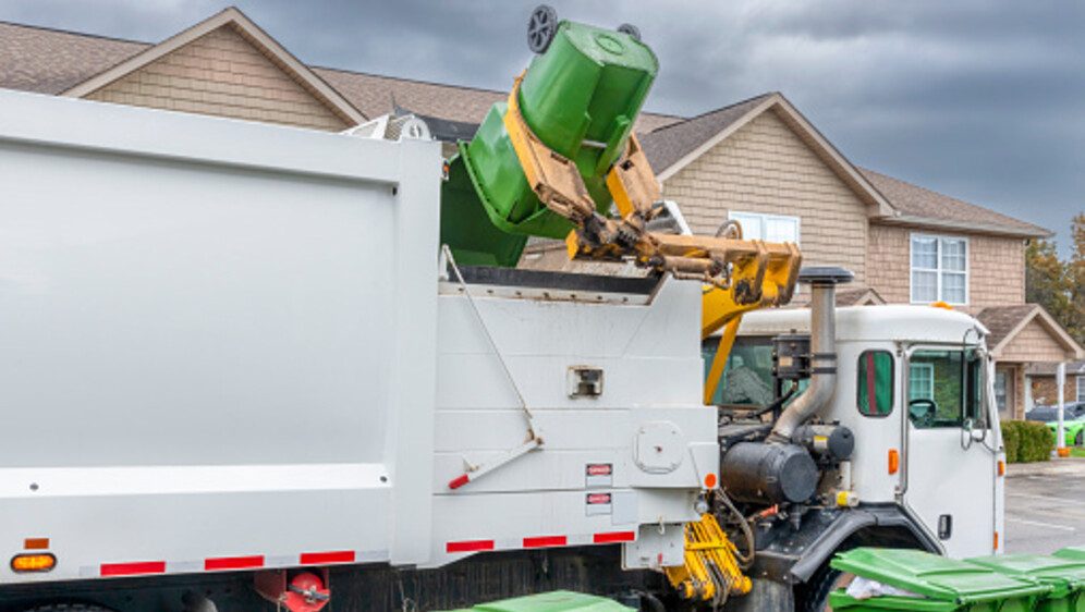 Kamion za prikupljanje otpada, ilustracija