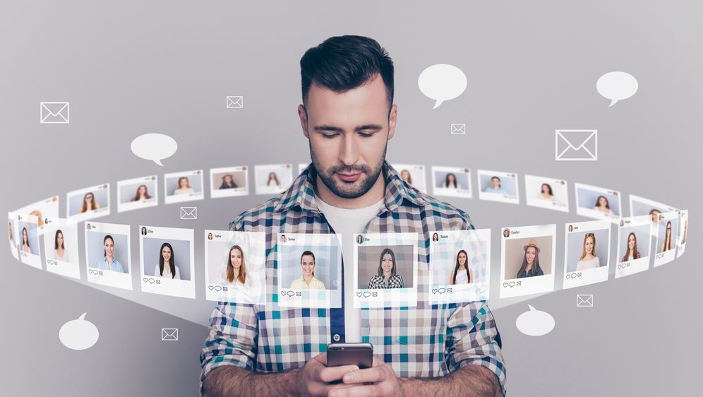 Korisnik Tindera, ilustracija