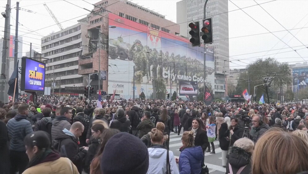 Novi prosvjed u Srbiji