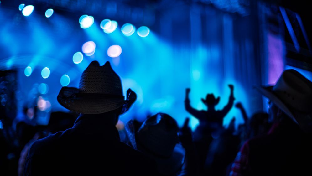 Koncert country glazbe, ilustracija