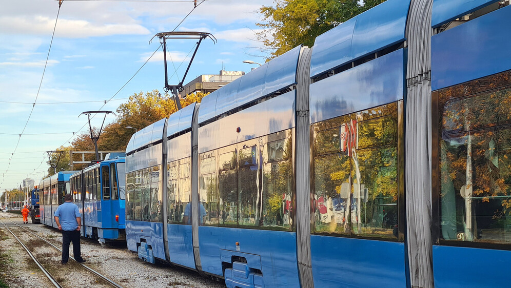 Zastoj tramvaja, ilustracija