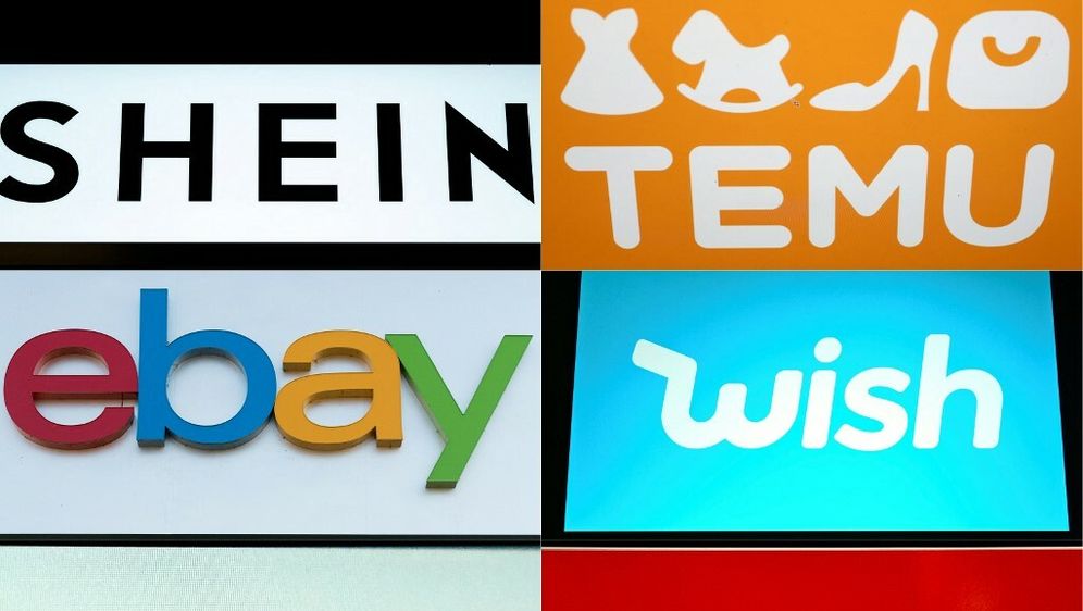 Shein, Temu, Wish, eBay, Joom, AliExpress