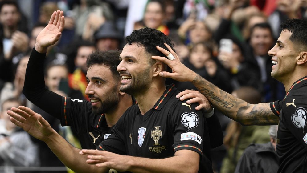 Bruno Fernandes, Goncalo Ramos i Joao Cancelo