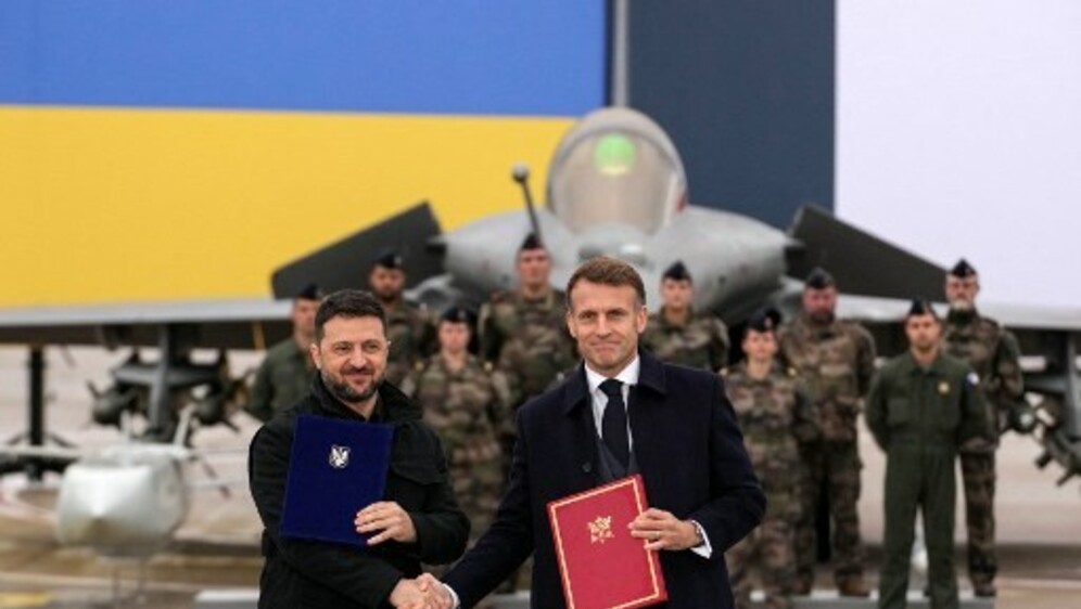 Emmanuel Macron i Volodomir Zelenski - 5