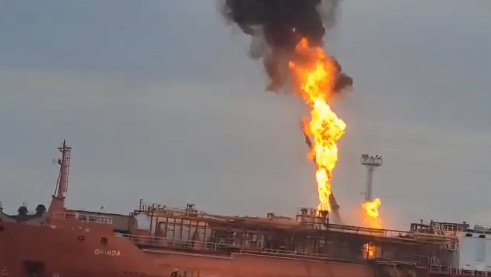 Rusija pogodila tanker na Dunavu