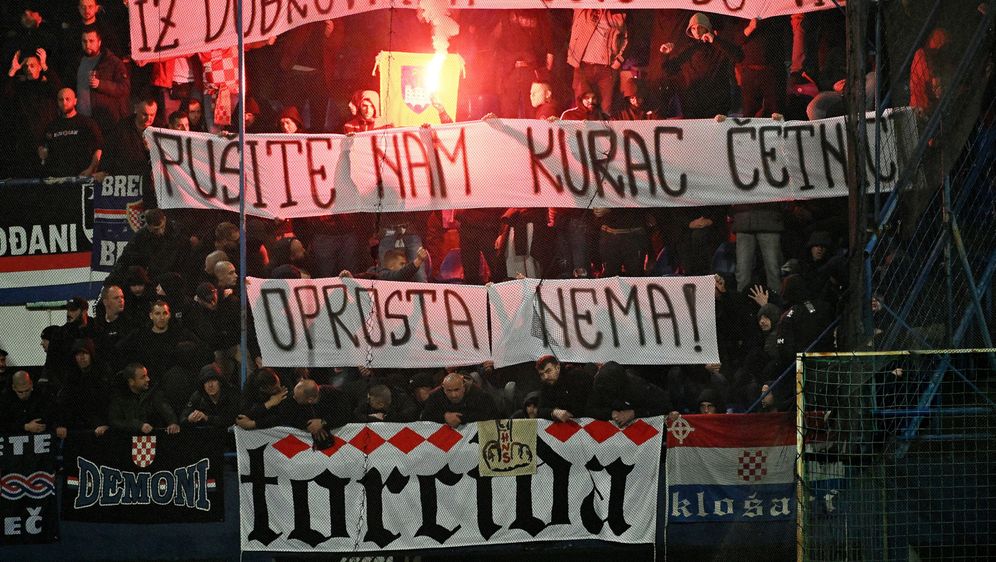 Hrvatski navijači u Podgorici