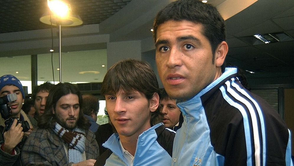 Lionel Messi i Juan Roman Riquelme