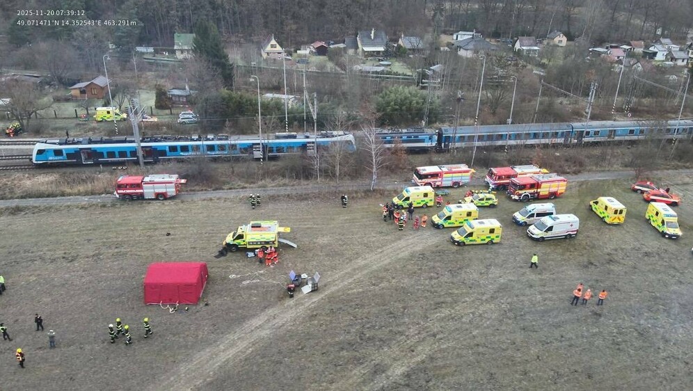 Sudar vlakova u Češkoj