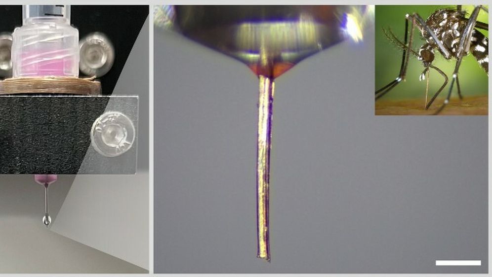 Rilo komarca korišteno kao mlaznica za 3D printanje