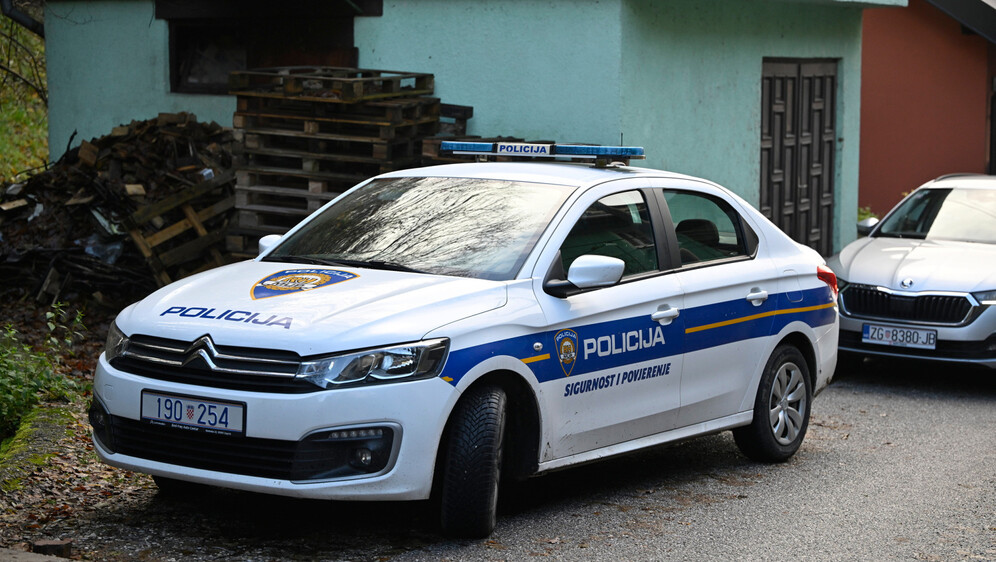 Policija na Črnomercu, ilustracija