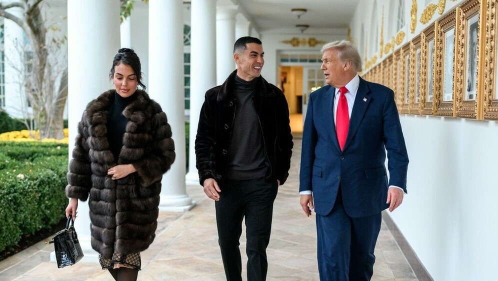 Georgina Rodriguez, Cristiano Ronaldo i Donald Trump - 1