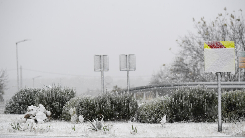 Snijeg u unutrašnjosti Dalmacije