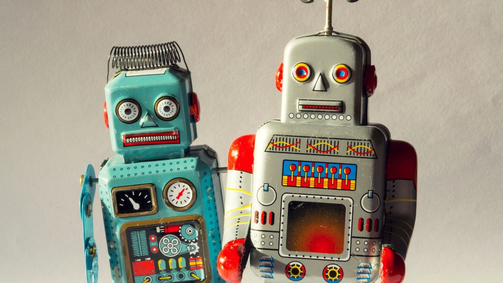 Igračke roboti, ilustracija