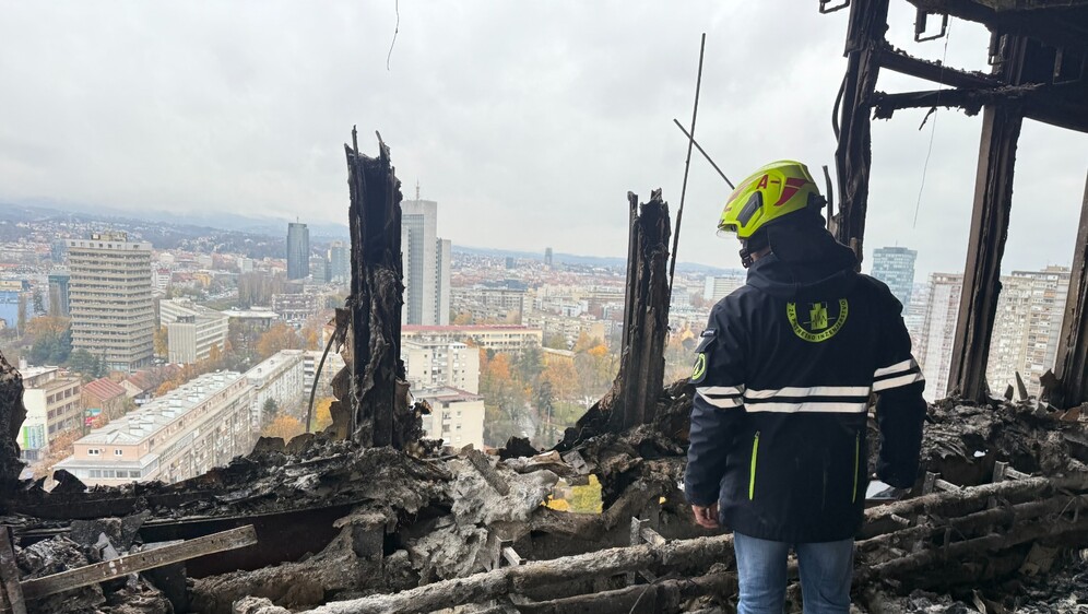 Vjesnikov neboder nakon požara - 1