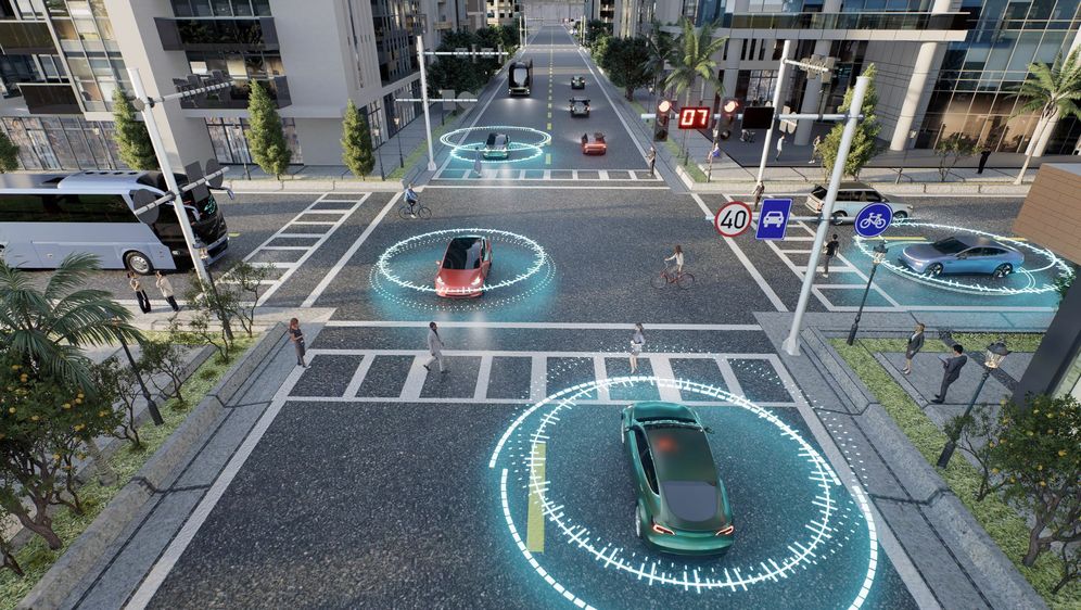 Povezana vozila, ilustracija