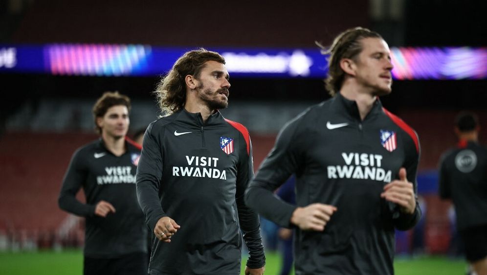 Igrači Atletico Madrida na treningu