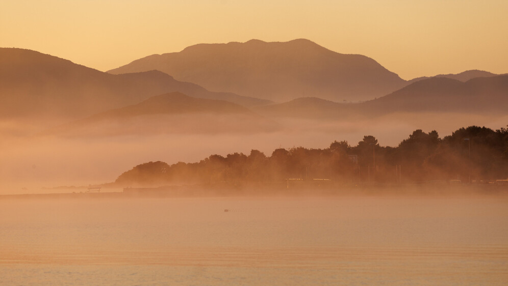 Jutarnja magla na Pelješcu