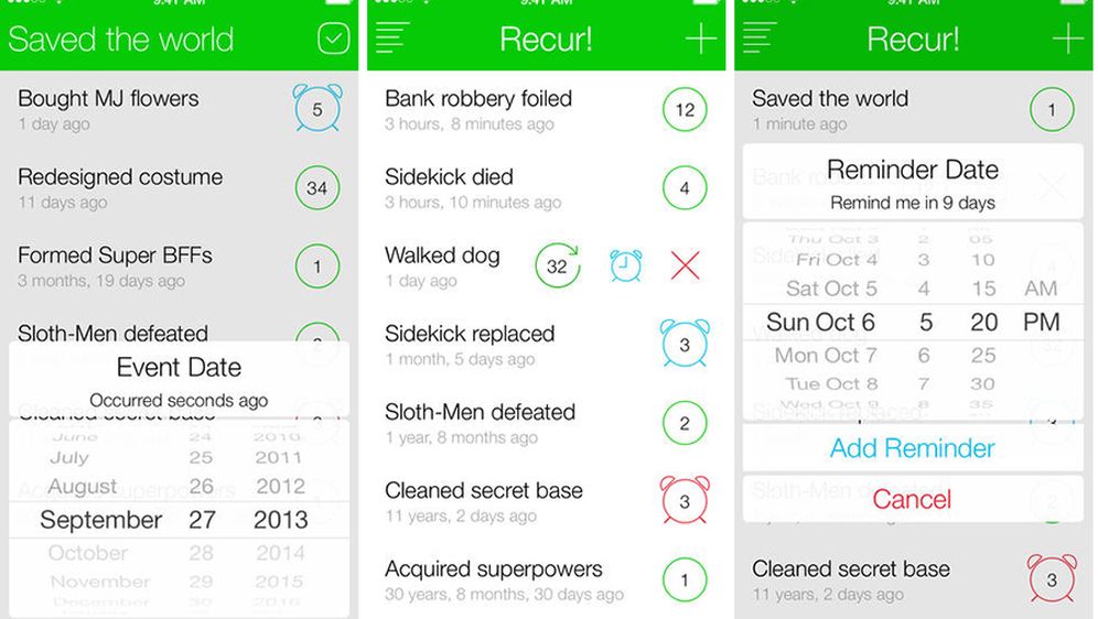 Recur! je sasvim drugačija aplikacija za izvršavanja vaših zadataka