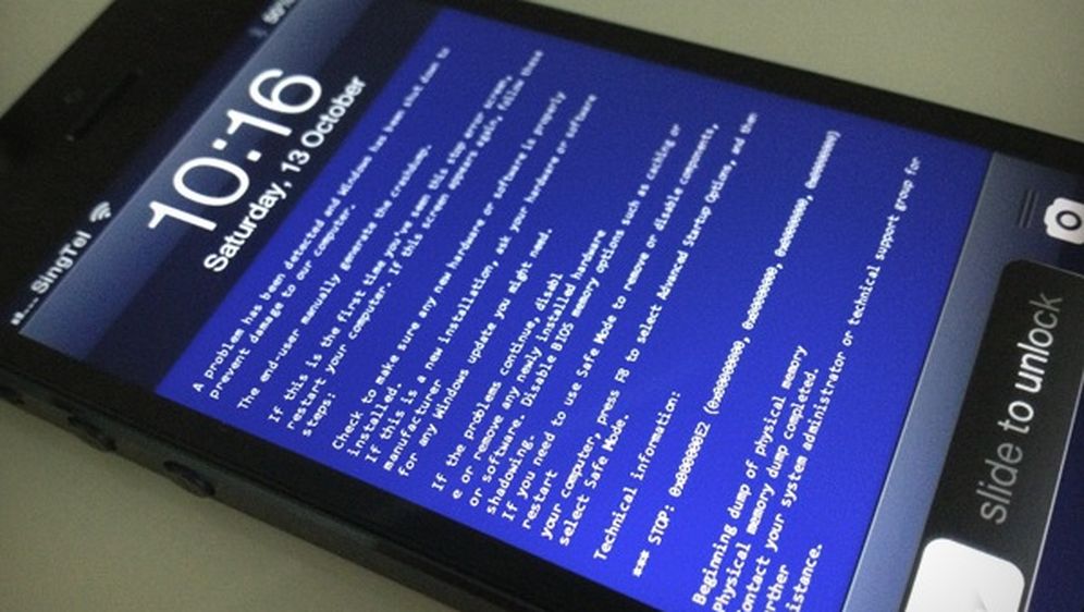 Blue screen of death pojavljuje se i na - iPhone 5S uređajima!?