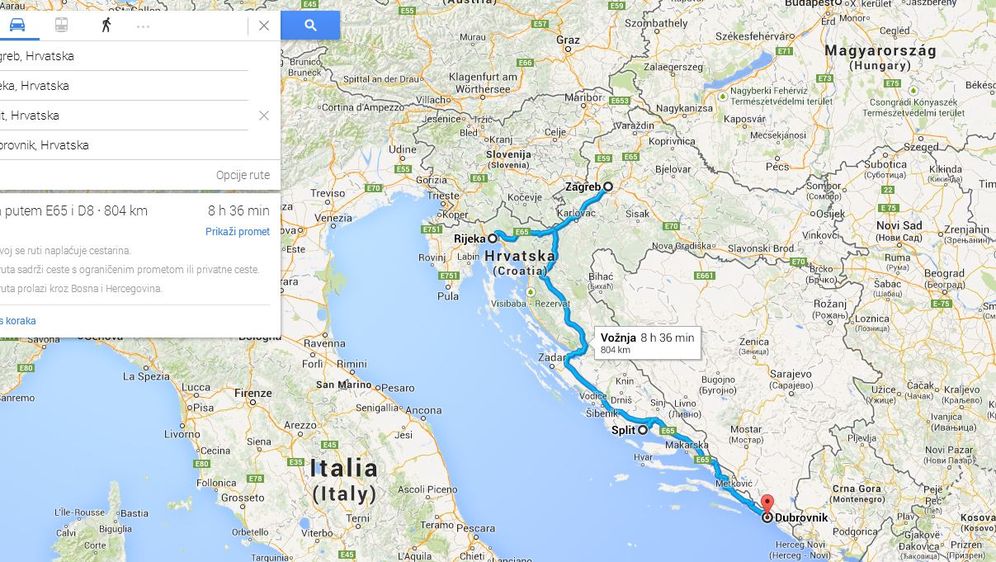 Nova verzija Google Maps nudi više destinacija na jednoj ruti putovanja