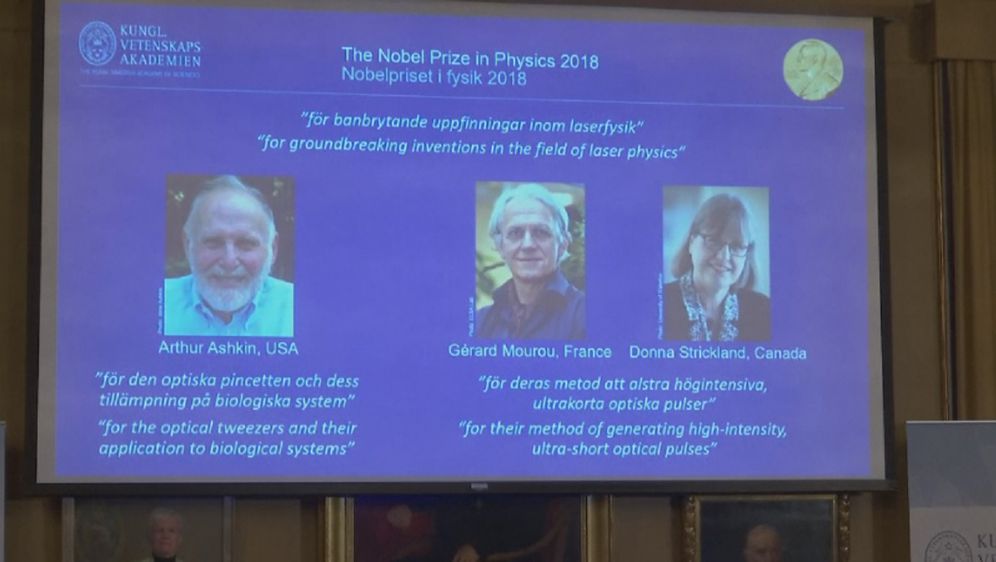 Objava dobitnika Nobelove nagrade za fiziku (Foto: screenshot AP)