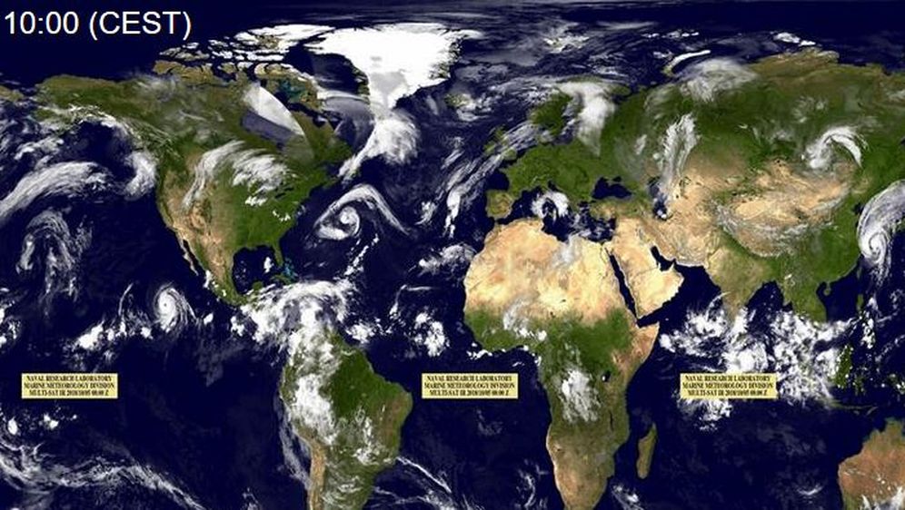 Satelitska karta (Screenshot: SAT24)