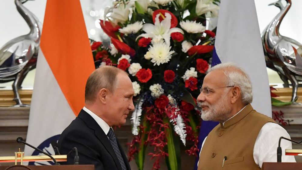 Ruski predsjednik Vladimir Putin i indijski premijer Narendra Modi (Foto: AFP)