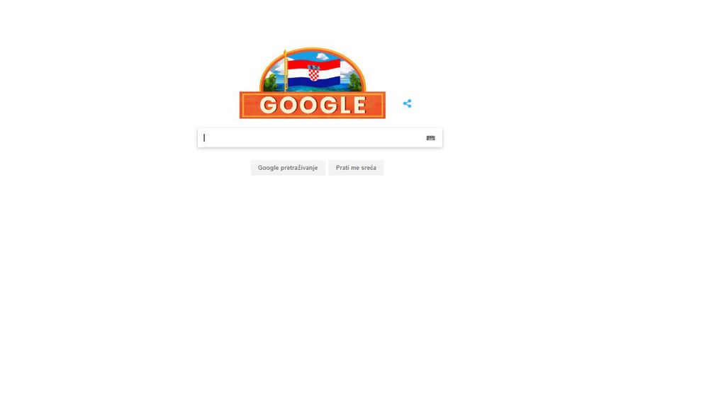Google Doodle slavi Dan neovisnosti u Hrvatskoj (Screenshot: Google)