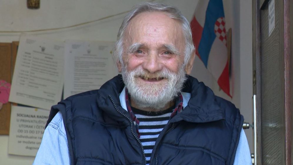 Gospodin Ivan - korisnik prihvatilišta za beskućnike (Foto: Dnevnik.hr)